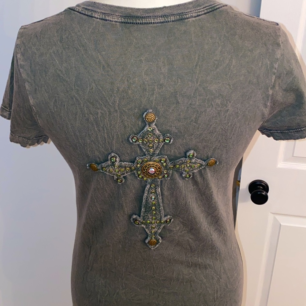 Velvet Stone Cross Tshirt